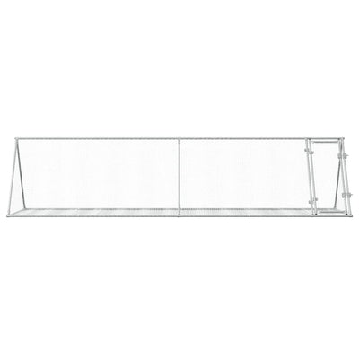 Rabbit Cage Silver 400x105x91 cm Galvanised Steel