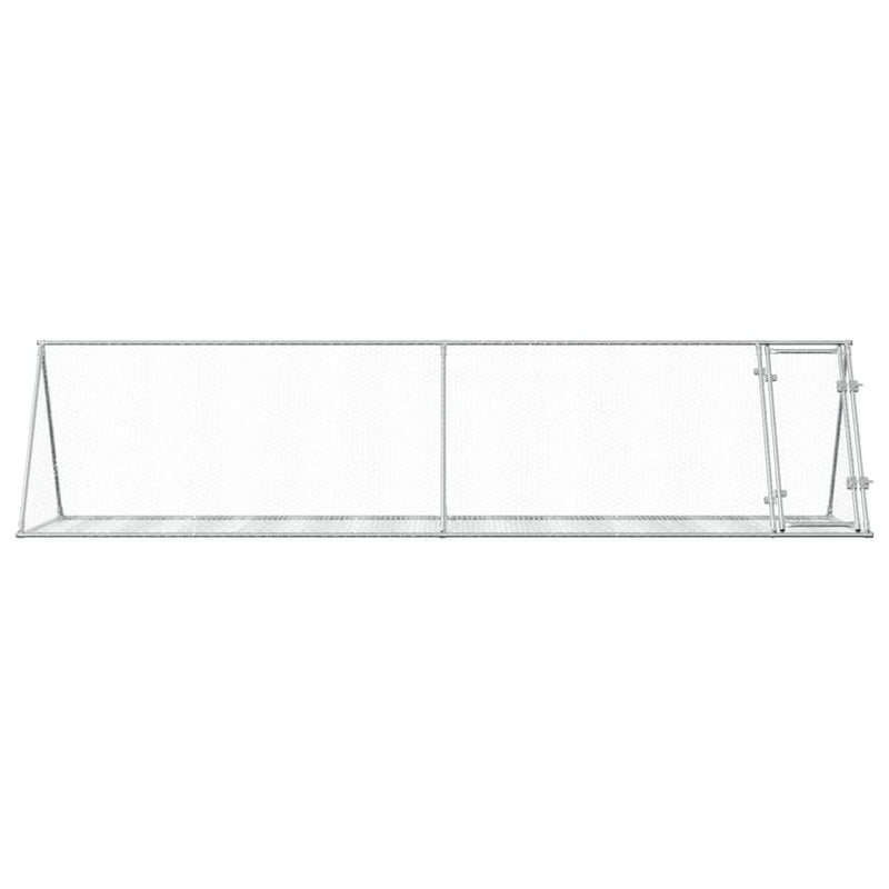 Rabbit Cage Silver 400x105x91 cm Galvanised Steel