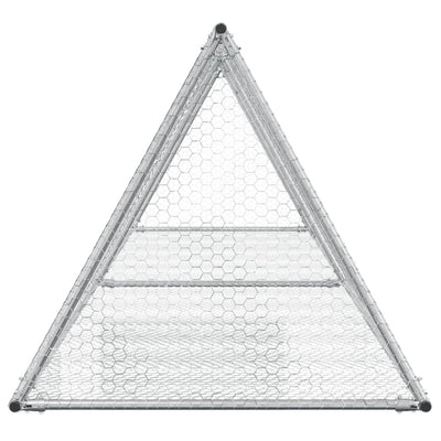 Rabbit Cage Silver 400x105x91 cm Galvanised Steel