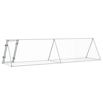 Rabbit Cage Silver 400x105x91 cm Galvanised Steel