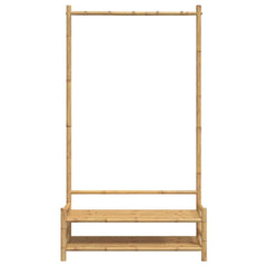 vidaXL Clothes Rack with Shelves 103x40x183 cm Bamboo 5