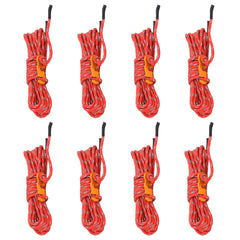 vidaXL Tent Guy Ropes with Spanners Reflective 8 pcs 4 m 4 mm 1