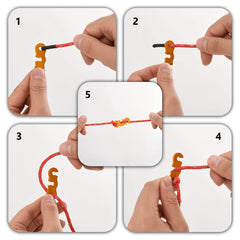 vidaXL Tent Guy Ropes with Spanners Reflective 8 pcs 4 m 4 mm 2