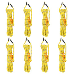 vidaXL Tent Guy Ropes with Spanners Reflective 8 pcs 4 m 4 mm 1