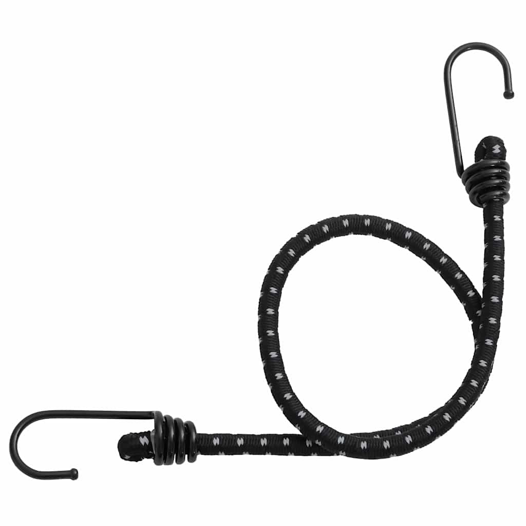 vidaXL Bungee Cords with Reflective Strips and Hooks 25 pcs 46 cm 3