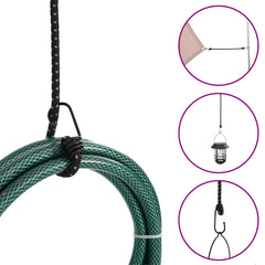 vidaXL Bungee Cords with Reflective Strips and Hooks 25 pcs 46 cm 6
