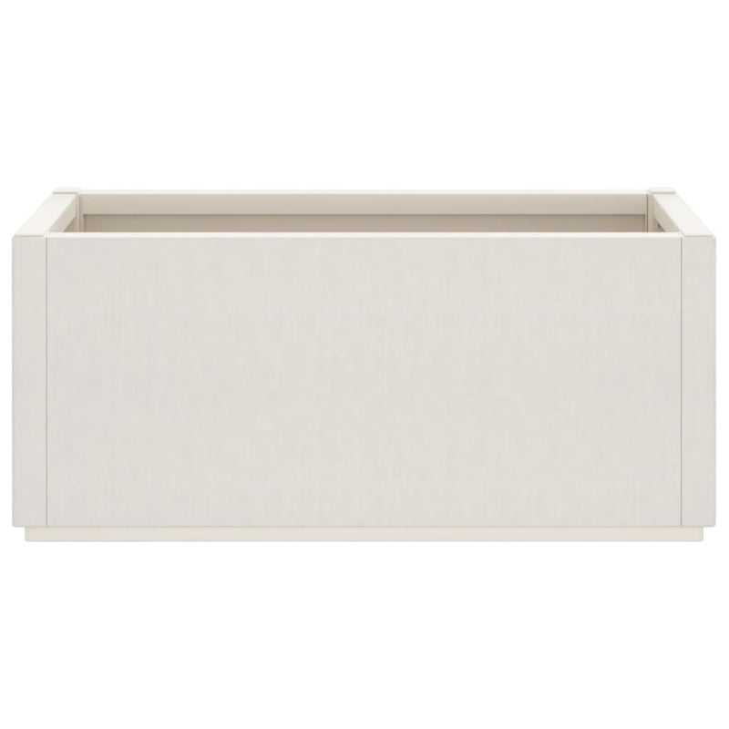 Garden Planter White 80x36x35 cm PP