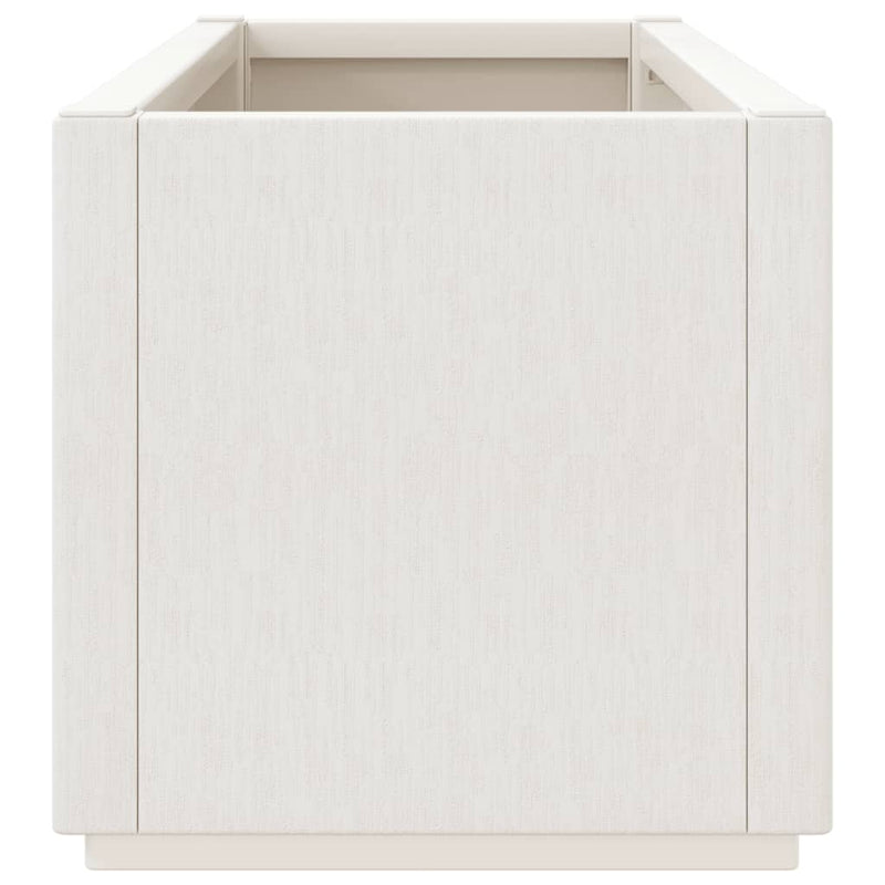 Garden Planter White 80x36x35 cm PP