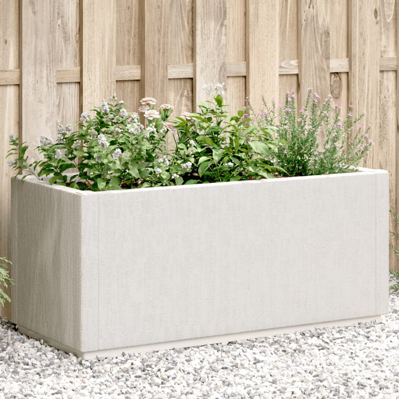 Garden Planter White 80x36x35 cm PP