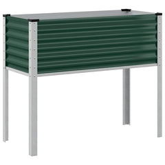 vidaXL Garden Planter Green 100x45x90 cm Steel 2