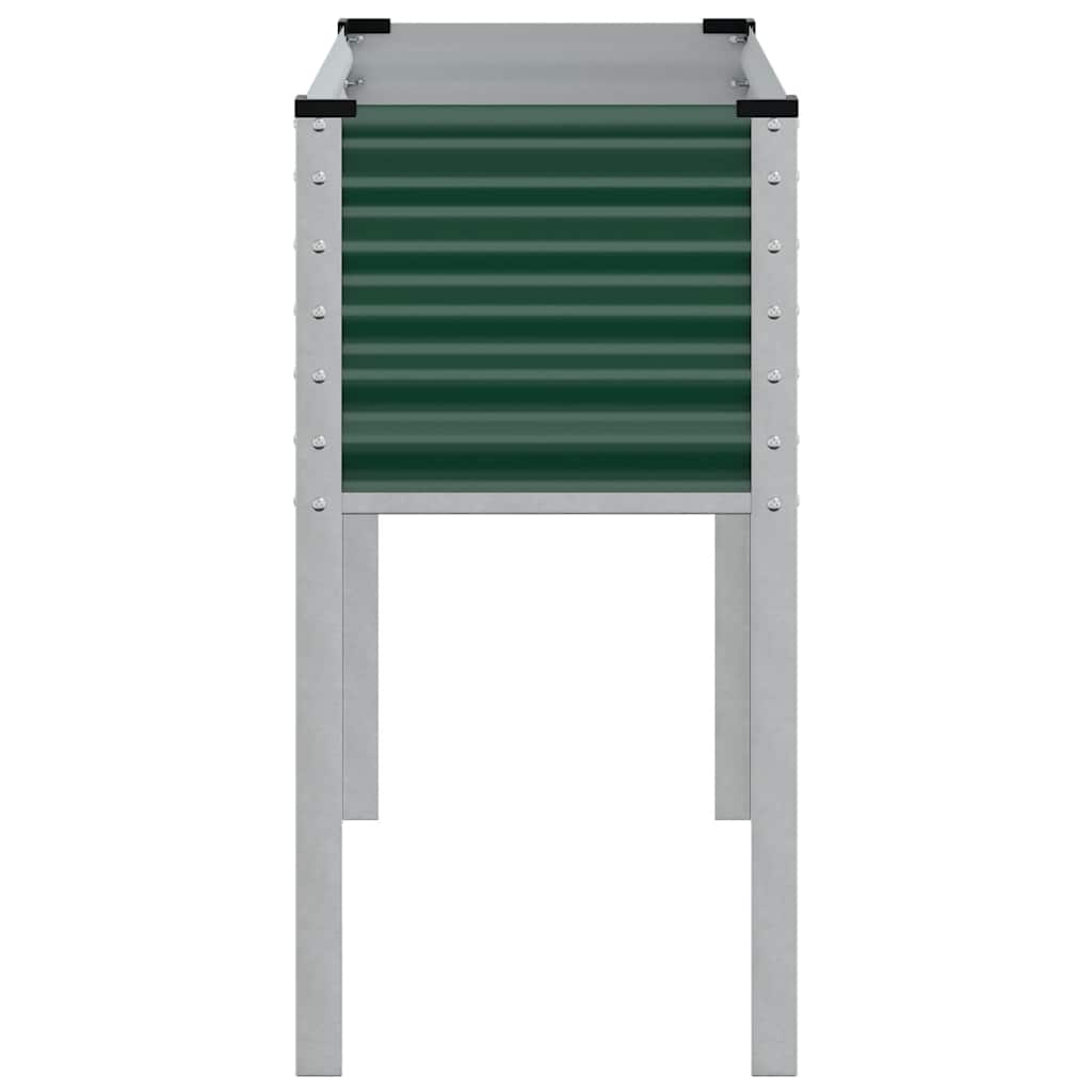 vidaXL Garden Planter Green 100x45x90 cm Steel 6