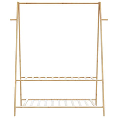 vidaXL Clothes Rack with Shelves 132x45.5x150.5 cm Bamboo 4