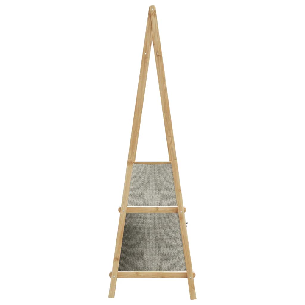 vidaXL Clothes Rack with Shelves 132x45.5x150.5 cm Bamboo 5
