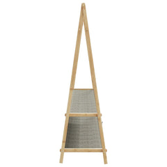 vidaXL Clothes Rack with Shelves 132x45.5x150.5 cm Bamboo 5