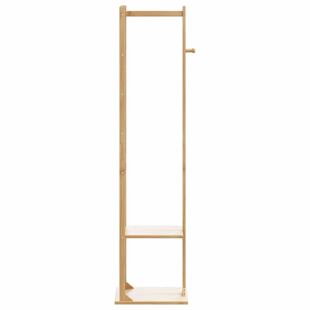 vidaXL Coat Stand with Hooks and Shelves 38,5x30x156 cm Bamboo 3