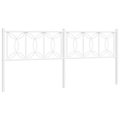 vidaXL Metal Replace Headboard White 193 cm 2
