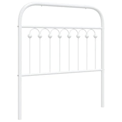 vidaXL Metal Replace Headboard White 90 cm 2