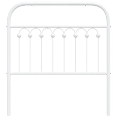 vidaXL Metal Replace Headboard White 90 cm 4