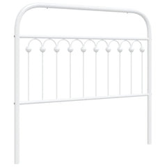 vidaXL Metal Replace Headboard White 107 cm 2