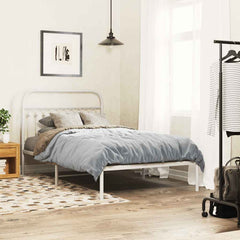 vidaXL Metal Replace Headboard White 107 cm 3