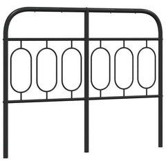 vidaXL Metal Replace Headboard Black 120 cm 2
