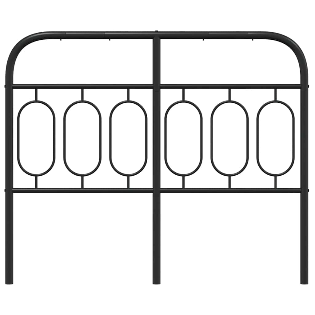 vidaXL Metal Replace Headboard Black 120 cm 4