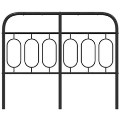 vidaXL Metal Replace Headboard Black 120 cm 4