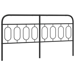 vidaXL Metal Replace Headboard Black 193 cm 2