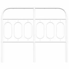 vidaXL Metal Replace Headboard White 120 cm 4