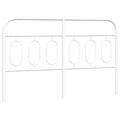 vidaXL Metal Replace Headboard White 150 cm 2