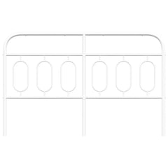 vidaXL Metal Replace Headboard White 150 cm 4