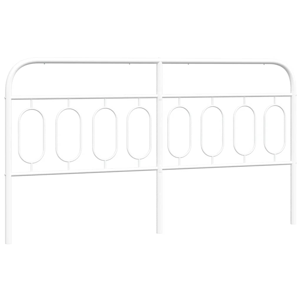 vidaXL Metal Replace Headboard White 183 cm 2