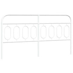 vidaXL Metal Replace Headboard White 193 cm 2