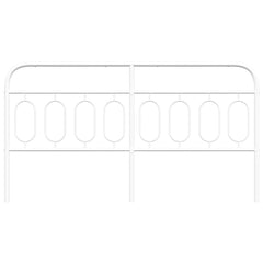 vidaXL Metal Replace Headboard White 193 cm 4