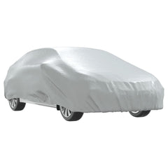 vidaXL Car Cover for Sedan with Buckle Straps Full Silver L 2