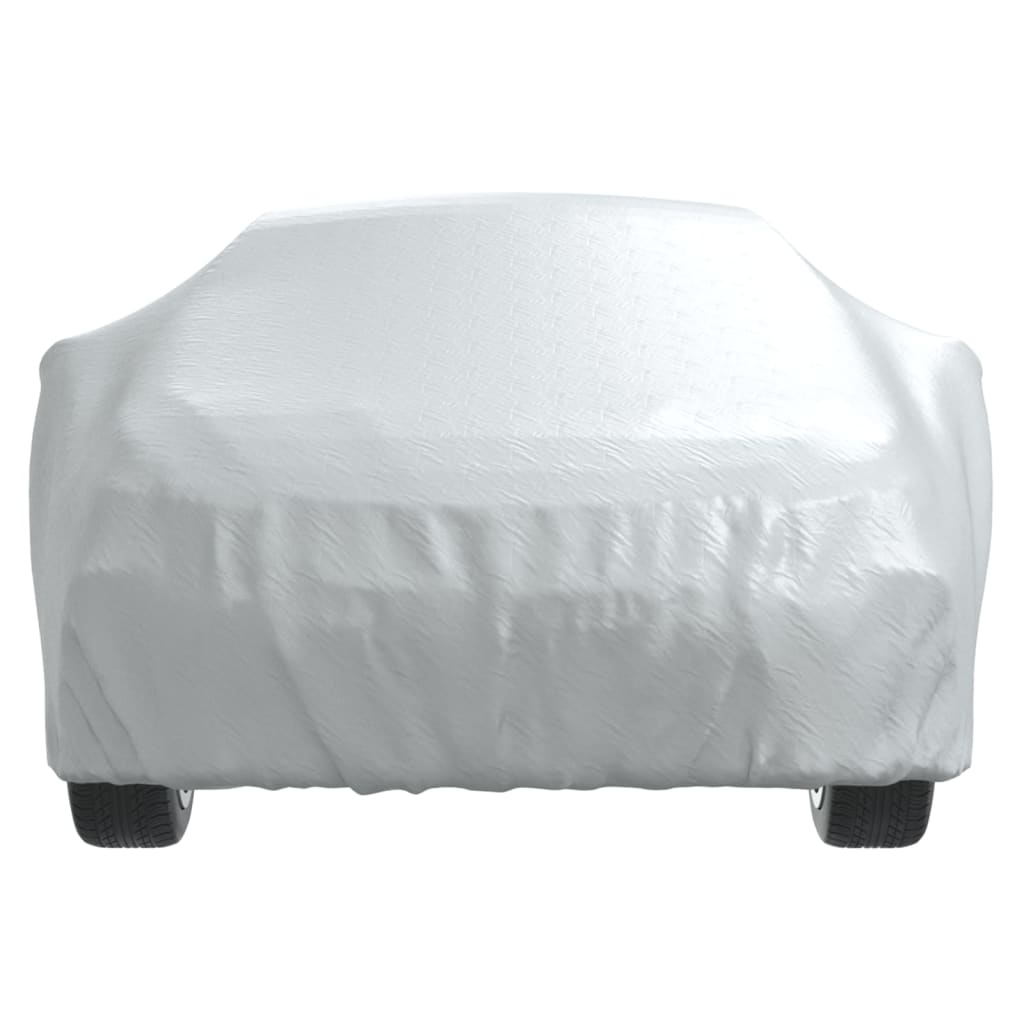 vidaXL Car Cover for Sedan with Buckle Straps Full Silver XXL 5