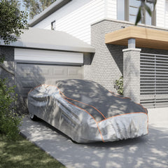 Car Cover for Hail Protection Full Grey and Silver L Sedan