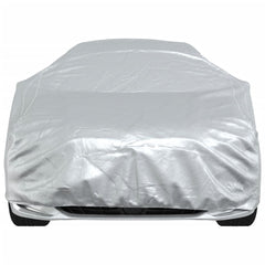 vidaXL Car Cover for Sedan with Buckle Straps Full Silver M PEVA 5