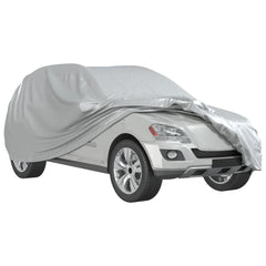 vidaXL Car Cover for SUV with Buckle Straps Full Silver M PEVA 4