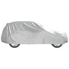 vidaXL Car Cover for SUV with Buckle Straps Full Silver M PEVA 6