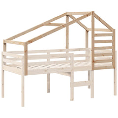 vidaXL Kids' Bed Roof 188x97x113 cm Solid Wood Pine 3