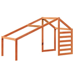 vidaXL Kids' Bed Roof Wax Brown 188x97x113 cm Solid Wood Pine 2