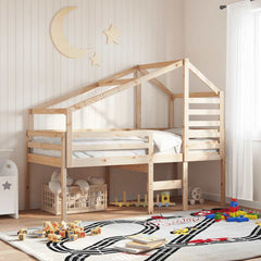 vidaXL Kids' Bed Roof 188x82x113 cm Solid Wood Pine 1