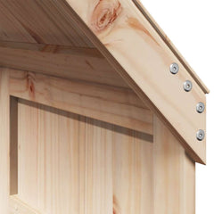 Kids' Bed Roof Solid Wood Pine Width 55 cm Natural 132 cm 84 cm