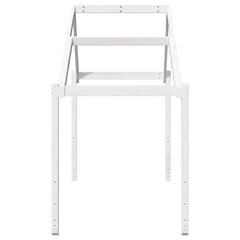 vidaXL Kids' Bed Roof White 213x95.5x144.5 cm Solid Wood Pine 5