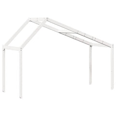 vidaXL Kids' Bed Roof White 213x95.5x144.5 cm Solid Wood Pine 6