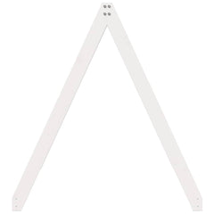 vidaXL Kids' Bed Roof White 209x85.5x88 cm Solid Wood Pine 5