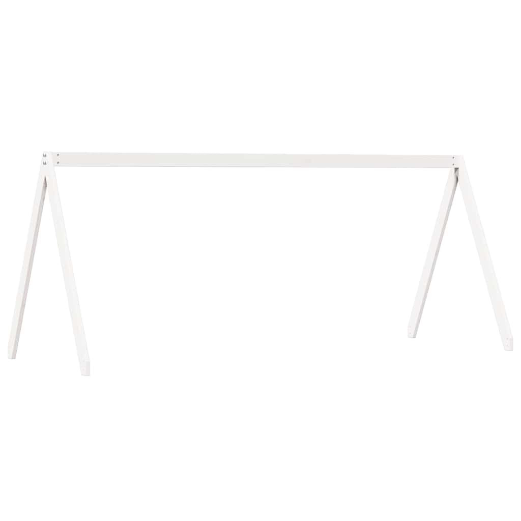vidaXL Kids' Bed Roof White 199x80.5x88 cm Solid Wood Pine 2
