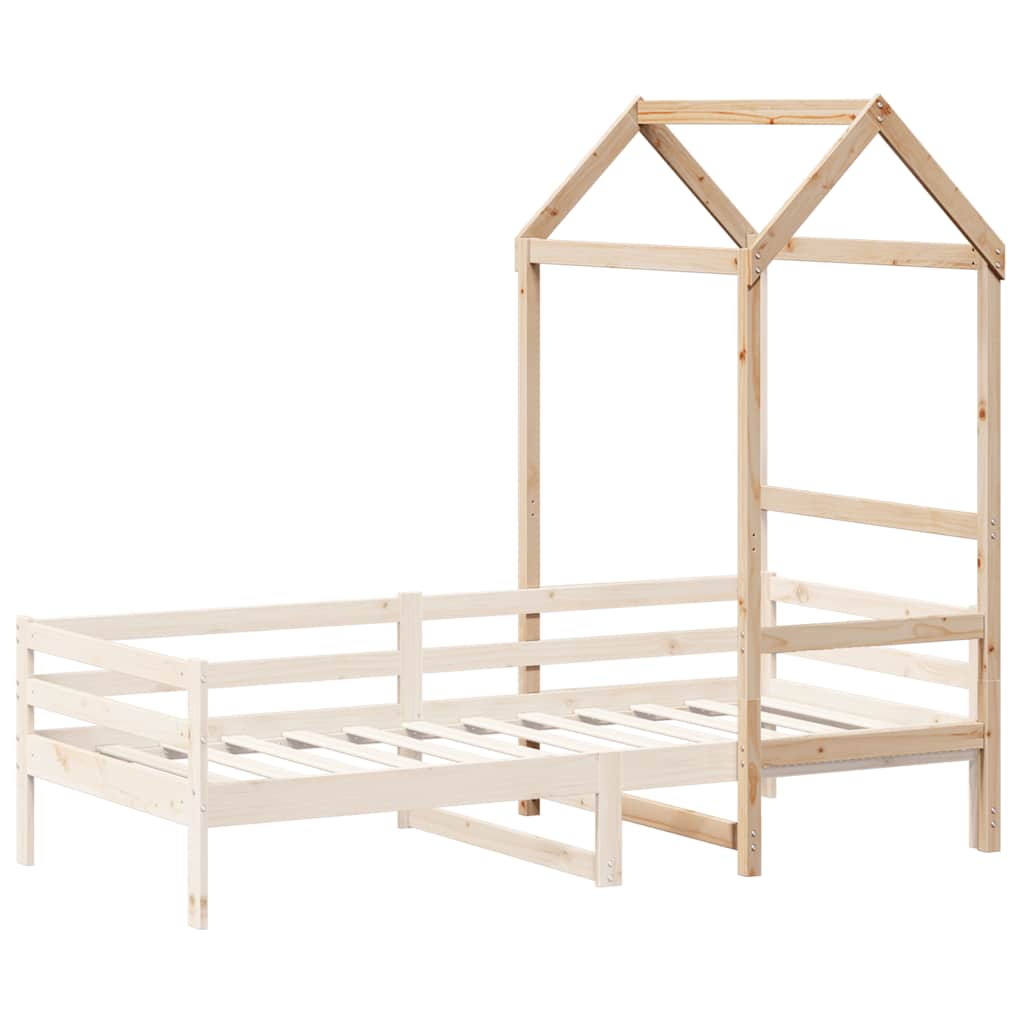 vidaXL Kids' Bed Roof 118x70x176.5 cm Solid Wood Pine 3