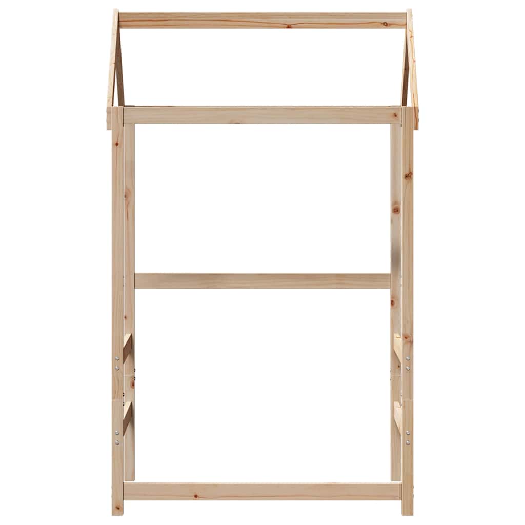 vidaXL Kids' Bed Roof 118x70x176.5 cm Solid Wood Pine 4
